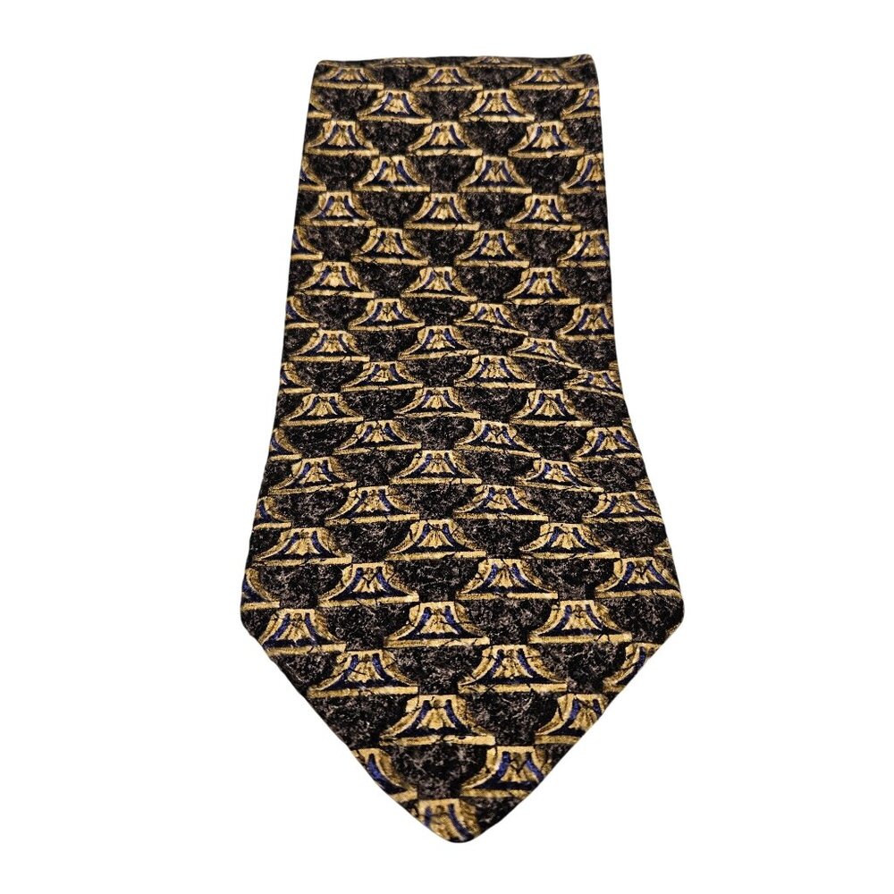 Robert Talbott Best of Class Hand Sewn Silk Tie Hand Printed Italy Made in USA